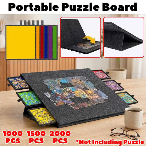 Drawers puzzle table - drawers, jigsaw
