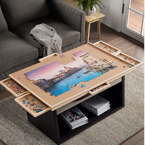Wooden jigsaw puzzle - jigsaw, board