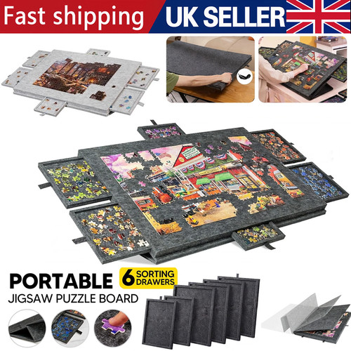 Drawers puzzle table jigsaw - table,
