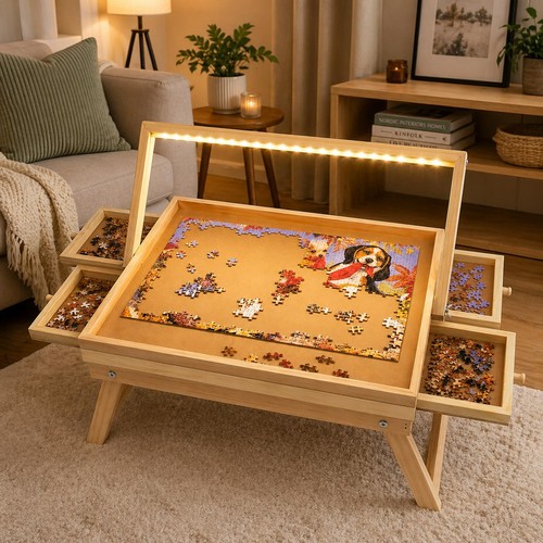 Led puzzle table - led, jigsaw