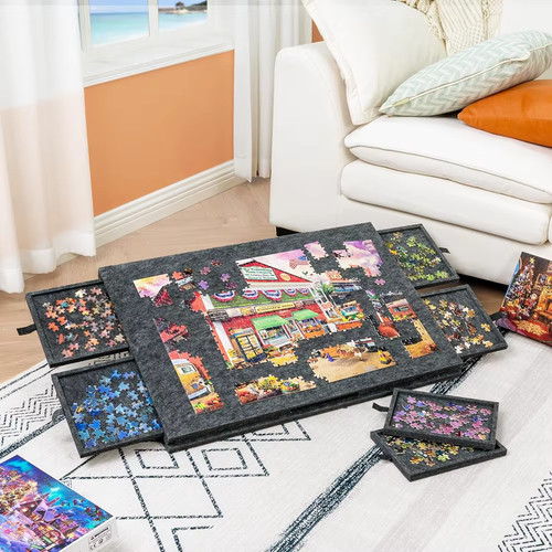 Jigsaw puzzle board tilting - jigsaw,