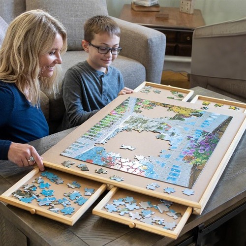 Wooden jigsaw puzzle board - puzzle,