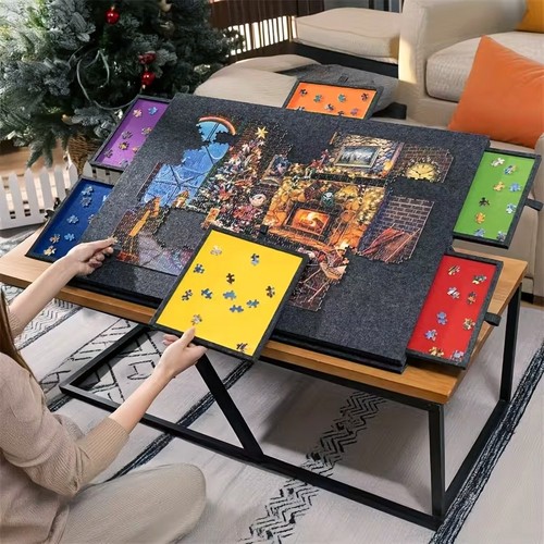 Felt jigsaw puzzle board - jigsaw,